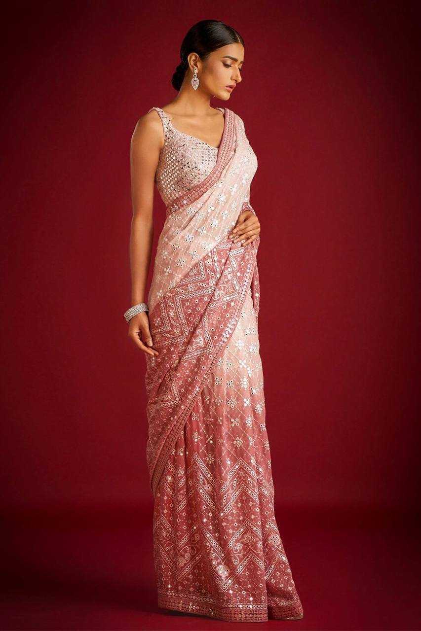 Ynf Faux Georgette KESH556 306 Sarees Wholesale Sequence Sarees Heavy Sarees Manufacturer
