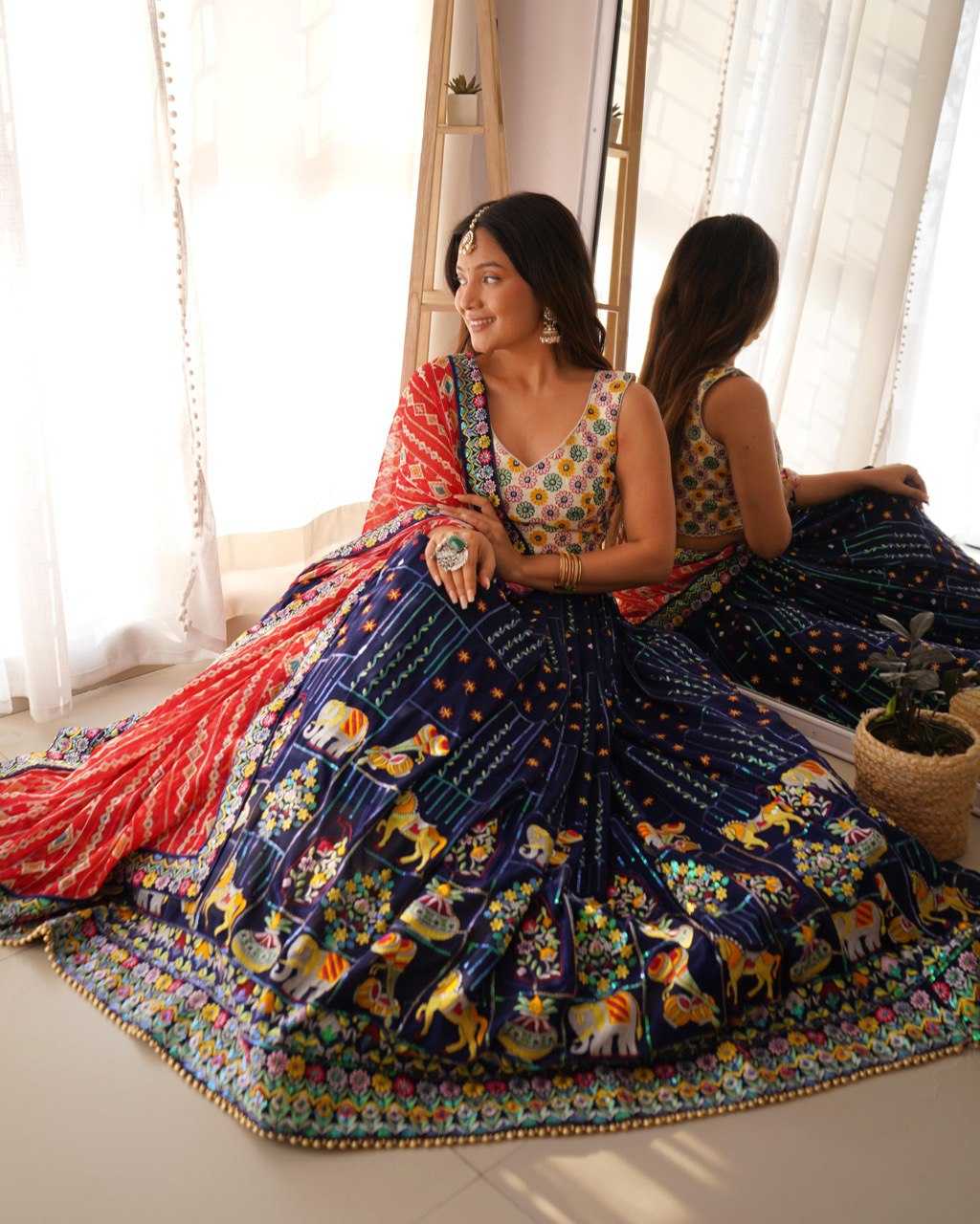 Ynf Faux Georgette RIN133 34 Lehengas Wholesale Designer Lehenga Designer Lehenga Choli Sequins Lehenga Manufacturer