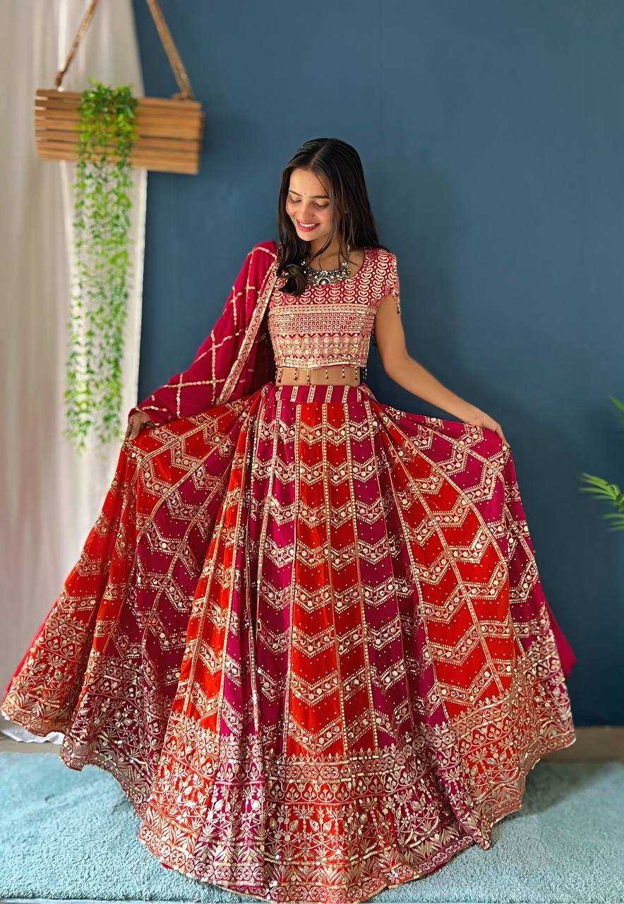 Ynf Faux Georgette RIN197 3057 Lehengas Wholesale Designer Lehenga Fancy Lehenga Bridal Lehenga Manufacturer