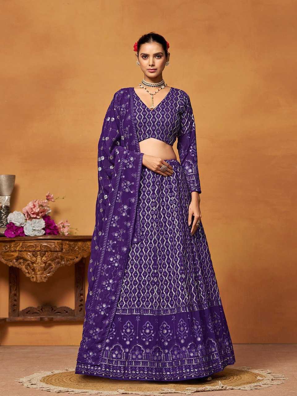 Ynf Faux Georgette RIN197 3058 154-A Lehengas Wholesale Designer Lehenga Bridal Lehenga Georgette Lehenga Manufacturer
