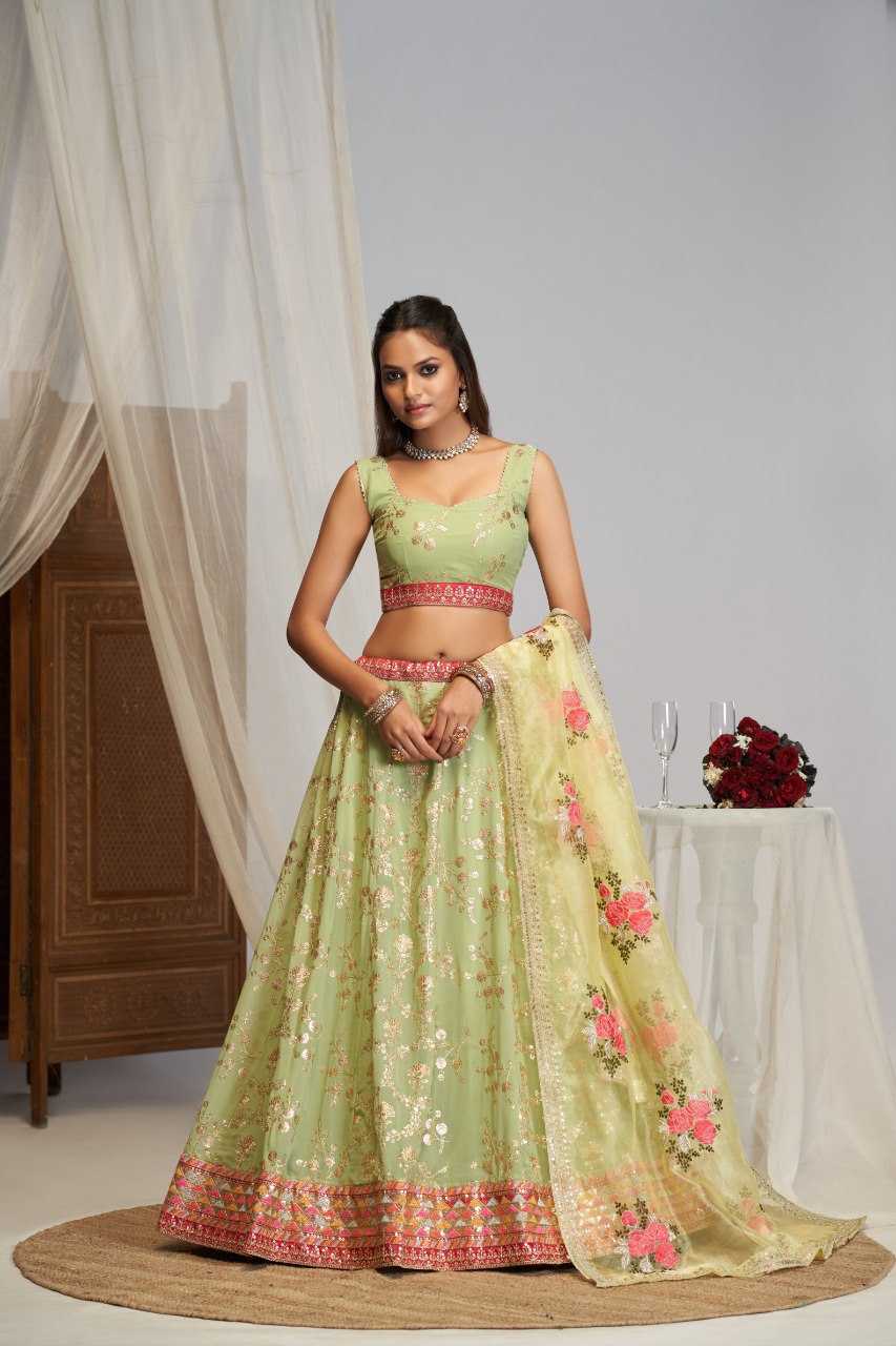 Ynf Faux Georgette RIN197 3097 166-A Lehengas Wholesale Designer Lehenga Fancy Lehenga Bridal Lehenga Manufacturer