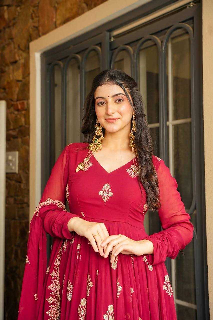 Ynf Faux Georgette RIN197 4872 4872 Suits & Dresses Wholesale Embroidery Suits Party wear suits Designer Suits Manufacturer