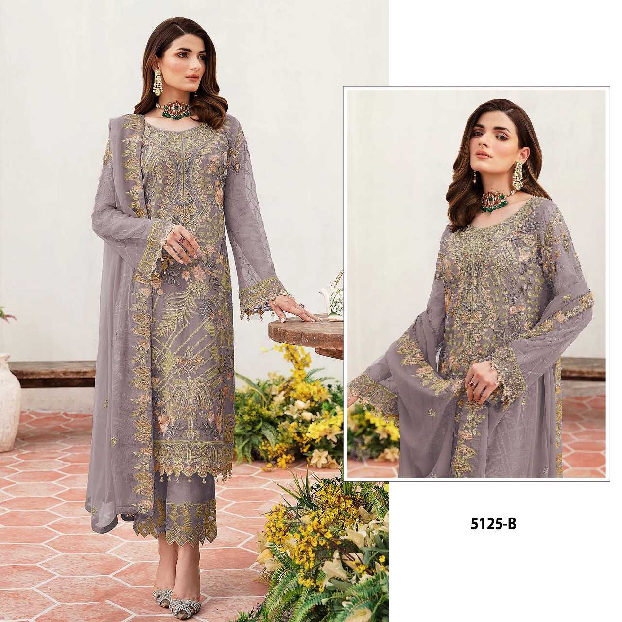Ynf Faux Georgette RIN197 4939 Suits & Dresses Wholesale Embroidery Suits Party wear suits Designer Suits Manufacturer