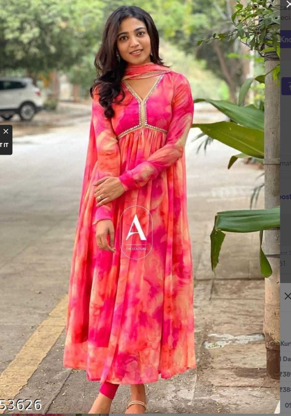 Ynf Faux Georgette RIN222 Alia cut Gowns Plus Size Collections Wholesale Party Gowns Georgette Gown Designer Gowns Manufacturer