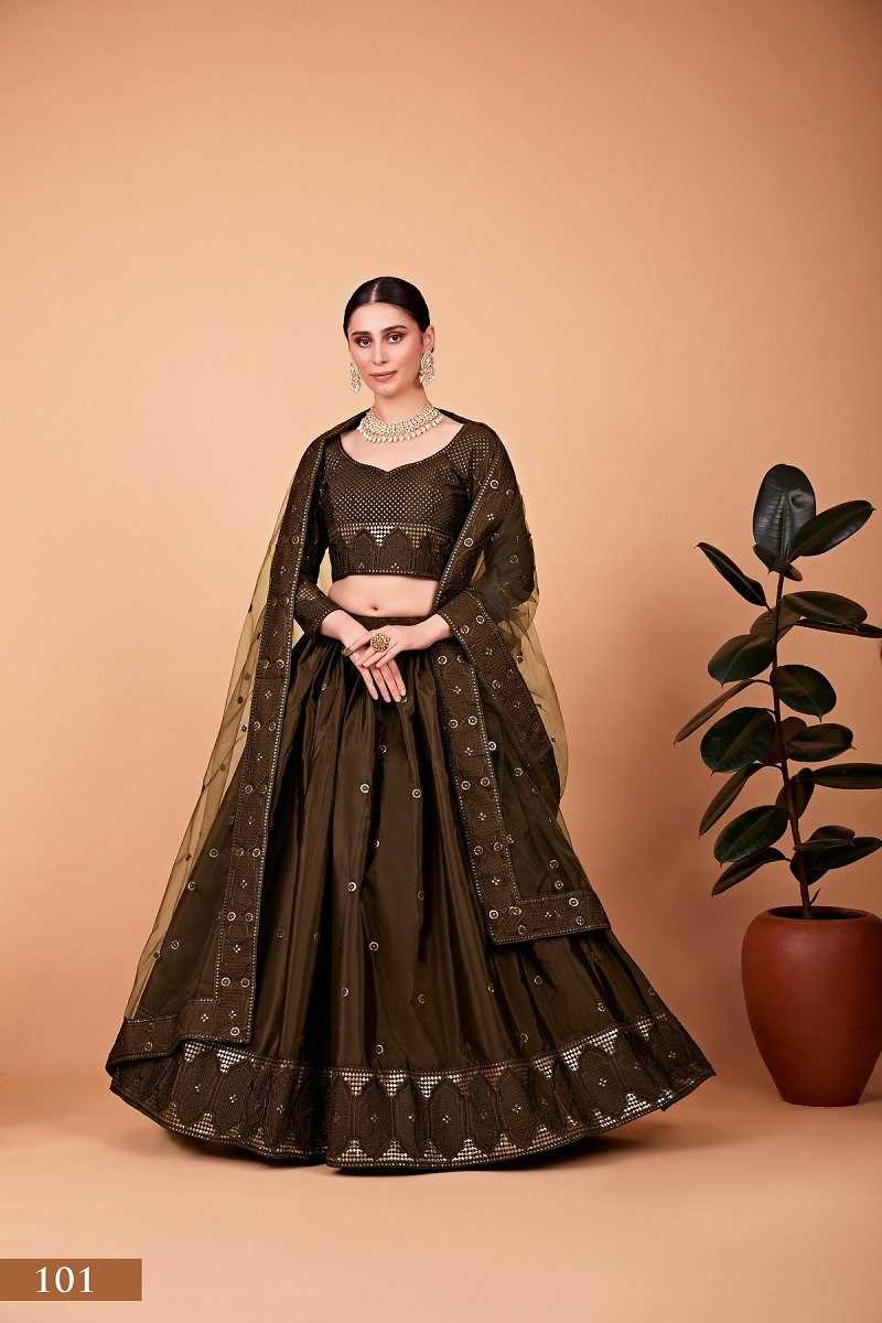 Ynf Faux Georgette RIN227 101 Gowns Wholesale Embroidery Gowns Party Wear Gowns Manufacturer