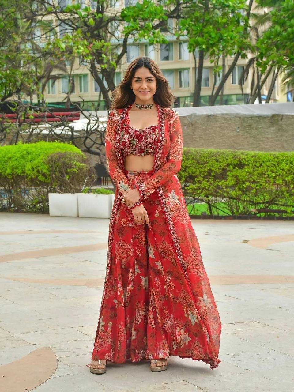 Ynf Faux Georgette RIN227 1126 Suits & Dresses Bollywood Collections Wholesale Ladies Suits Sharara Salwar Suits Indo Western Dresses Embroidery Suits MRUNAL THAKUR Manufacturer