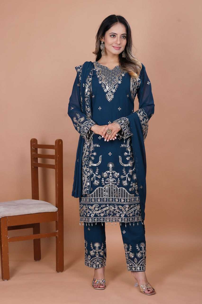 Ynf Faux Georgette RIN232 89 Suits & Dresses Wholesale Ladies Suits Embroidery Suits Wedding guest dresses Manufacturer