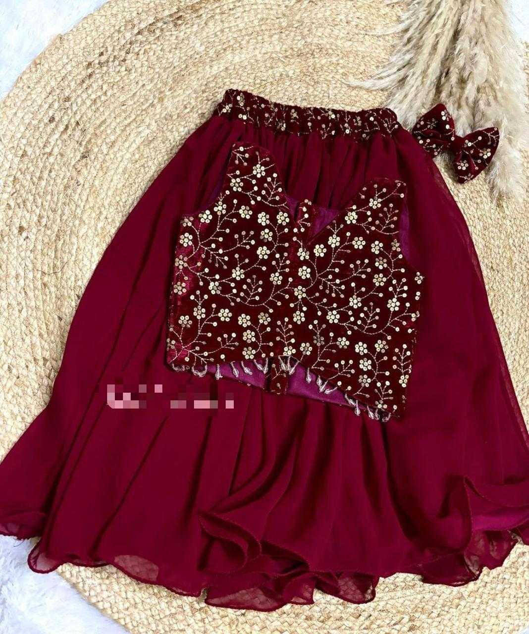 Ynf Faux Georgette RIN235 VELVET Kids Wear Wholesale Kids Lehenga Kids Lehenga Choli Baby Girl Lehenga Manufacturer