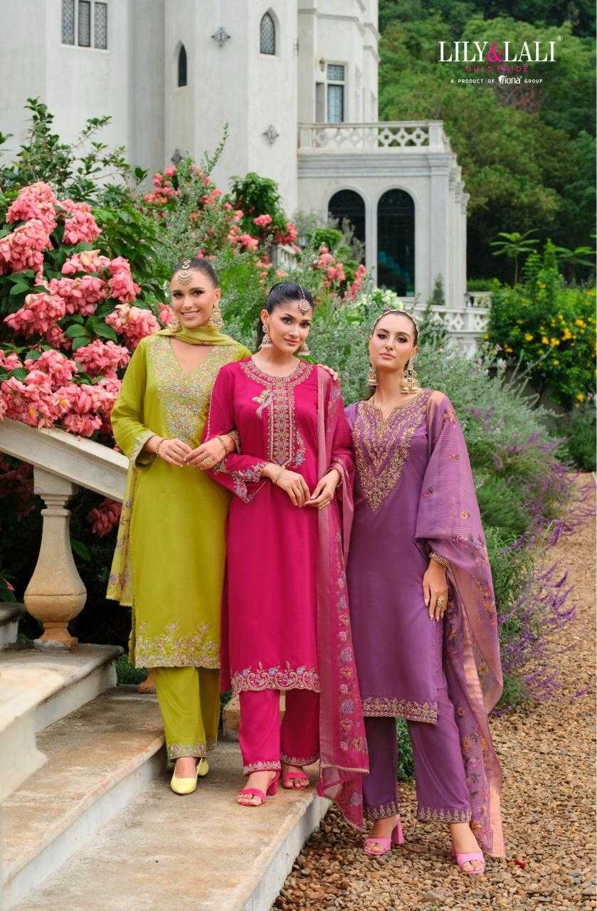 Ynf Gajji Silk RIN190 LILY & LALI-Mehzabeen Setwise Collections Wholesale Dresses & Suits Catalogs Manufacturer