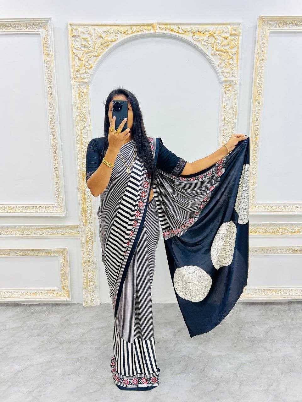 Ynf Gajji Silk RIN207 2230 Sarees Wedding Collections Festive Collections Wholesale Printed Sarees Silk Sarees Sarees With Blouse Manufacturer