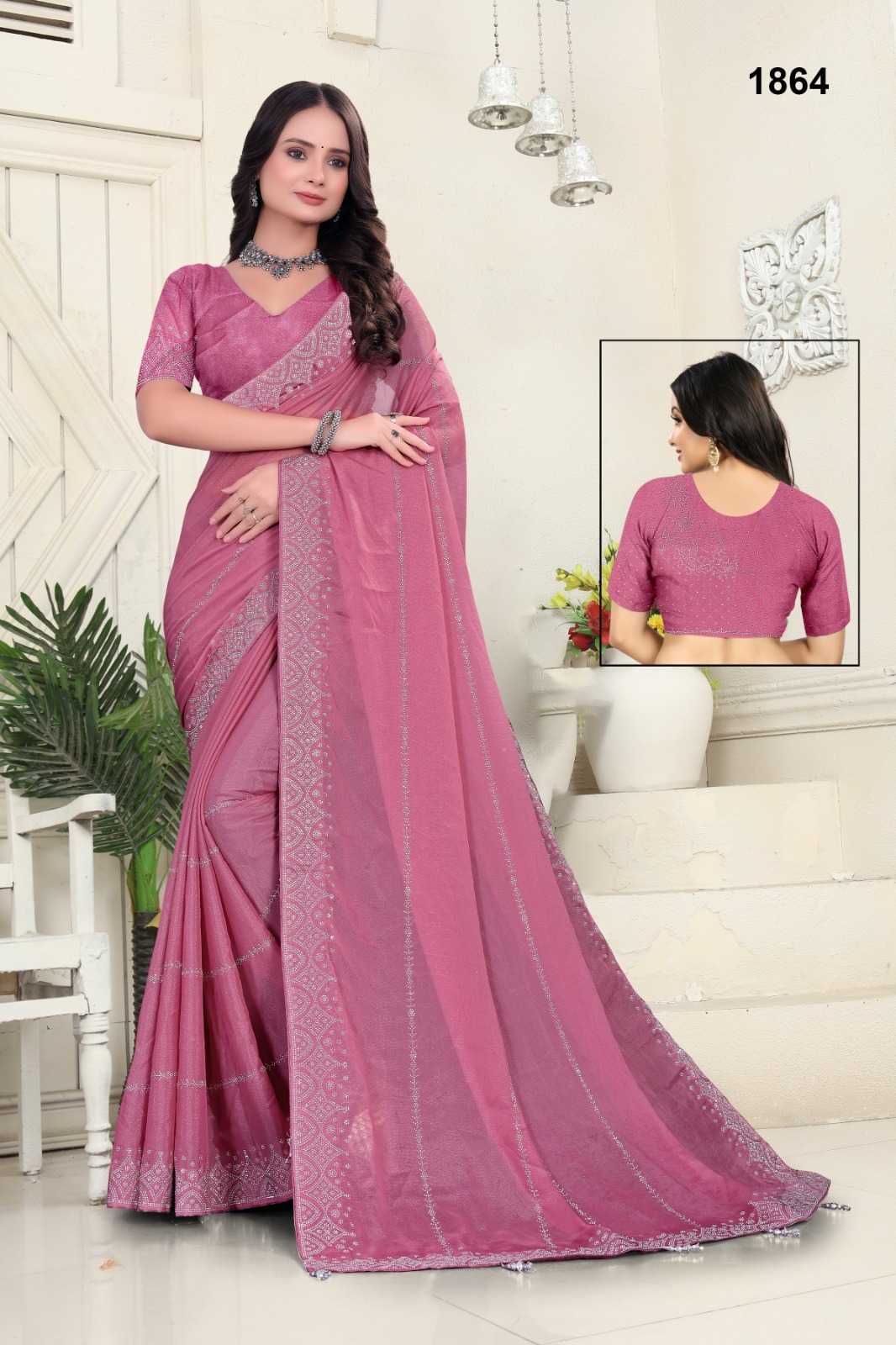 Ynf Georgette KESH114 1864 Sarees Wholesale Designer Sarees Georgette Sarees Swarovski Sarees Manufacturer