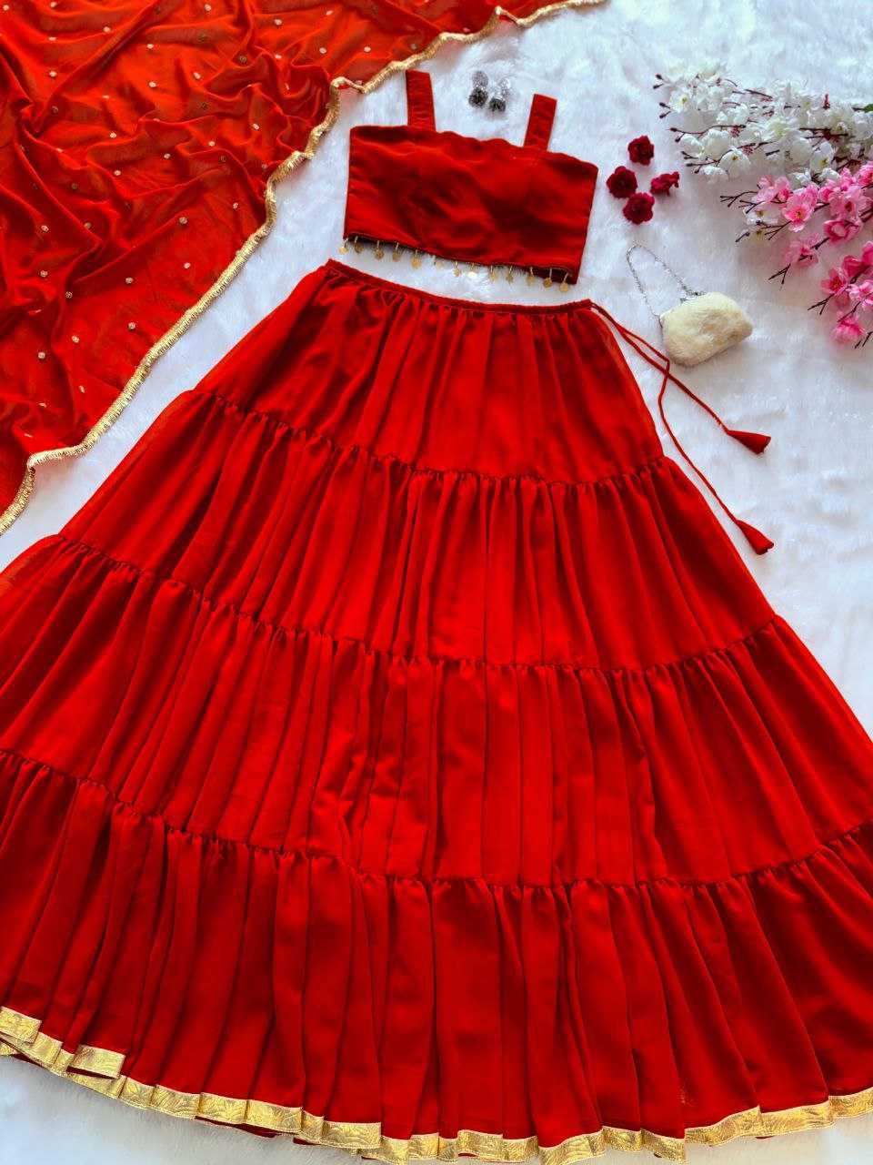 Ynf Georgette KESH154 1164 Lehengas Festive Collections Wholesale Fancy Lehenga Simple Lehenga Lehenga With Cancan Navratri Chaniya Choli Manufacturer