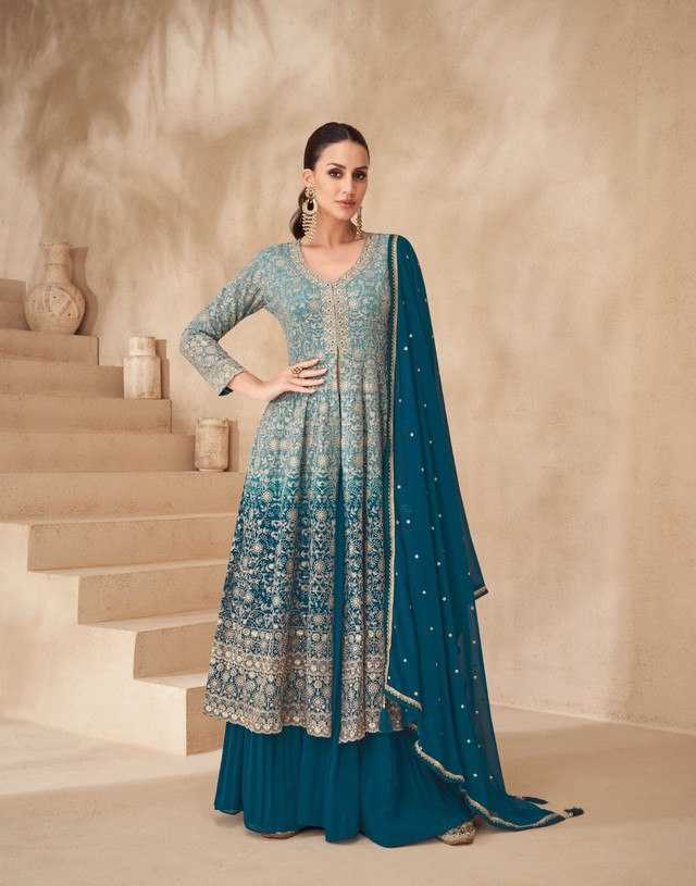 Ynf Georgette KESH379 10206 Suits & Dresses Wedding Collections Festive Collections Wholesale Georgette Suit Designer Suits Embroidered Suits Manufacturer