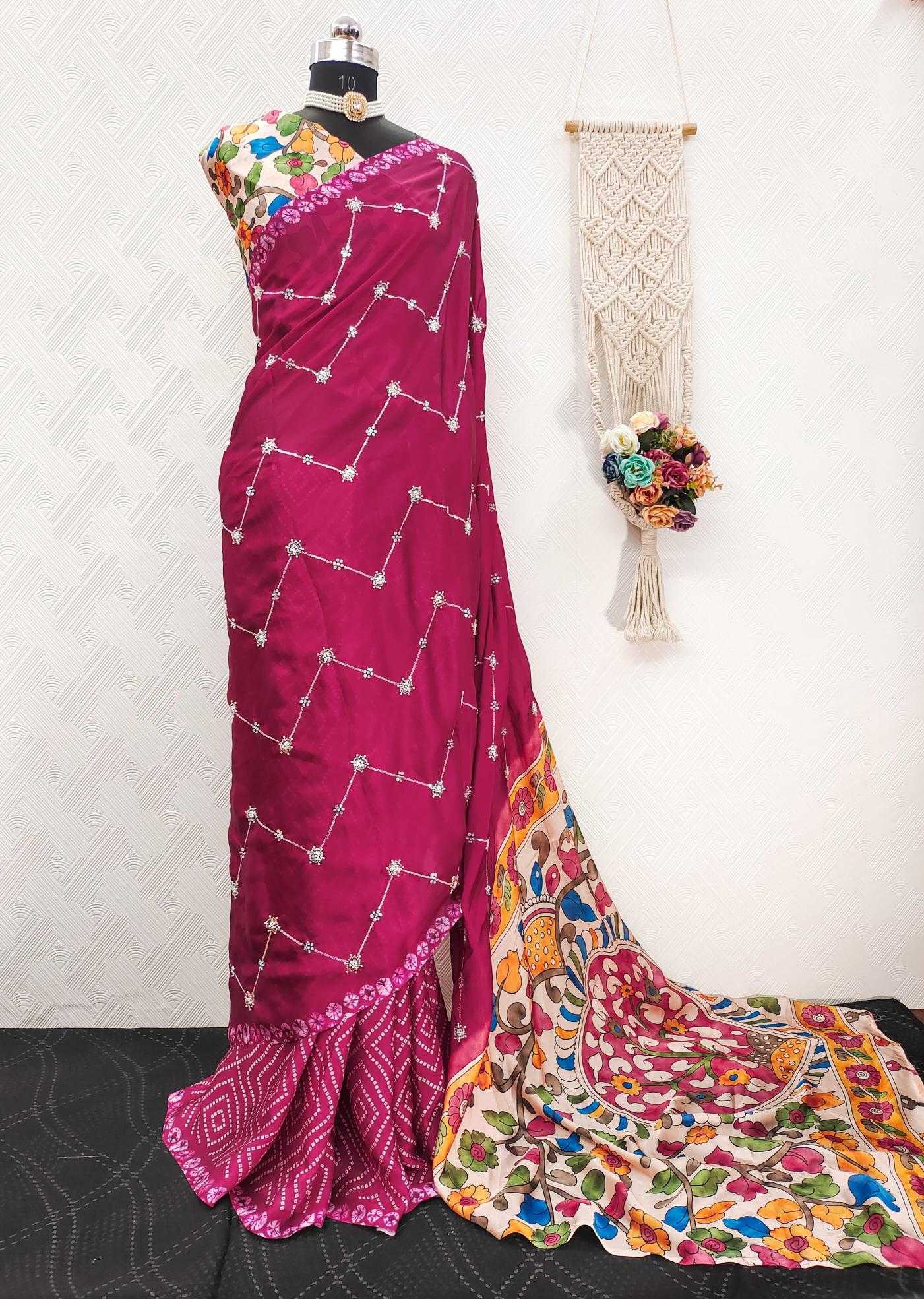 Ynf Georgette KESH484 intricate Sarees Wholesale Printed Sarees Georgette Sarees Ajrakh Sarees Manufacturer