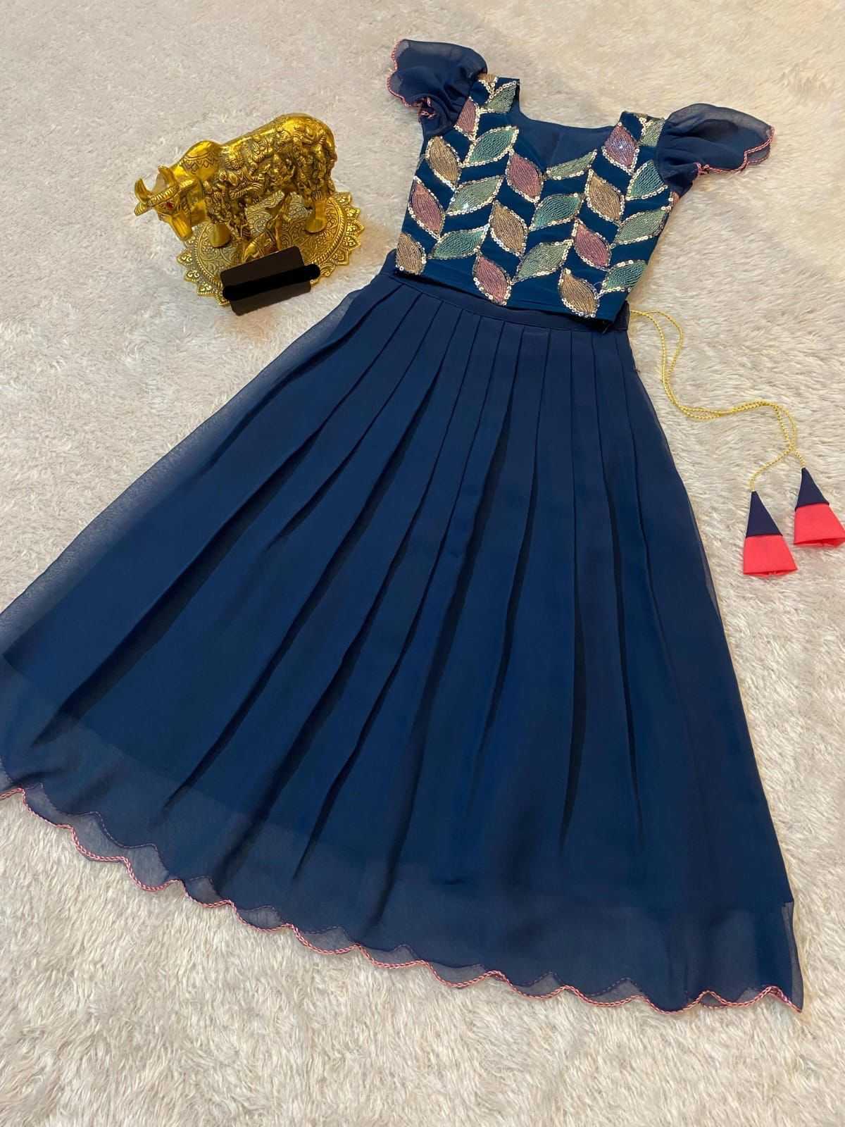 Ynf Georgette KESH493 crop top Kids Wear Wholesale Kids Lehenga Kids Lehenga Choli Baby Girl Lehenga Manufacturer