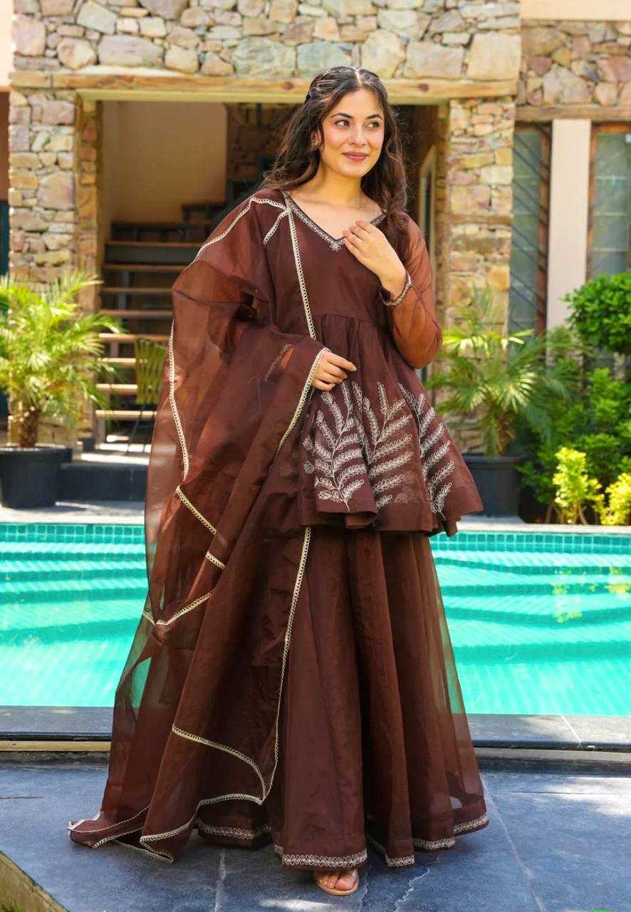Ynf Georgette KESH499 523 Suits & Dresses Wholesale Ladies Suits Sharara Salwar Suits Embroidery Suits Manufacturer