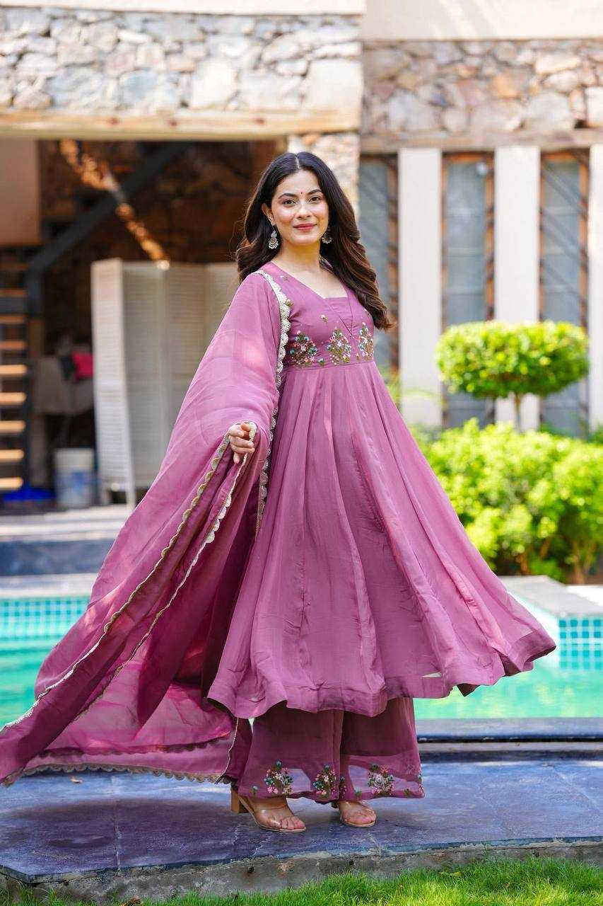 Ynf Georgette KESH499 863 Gowns Wholesale Anarkali Gown Long Gowns Georgette Gown Manufacturer