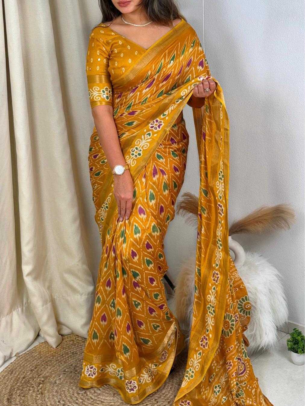 Ynf Georgette KESH500 Koyal Sarees Wholesale Georgette Sarees Mirror Work Saree Traditional Sarees Manufacturer