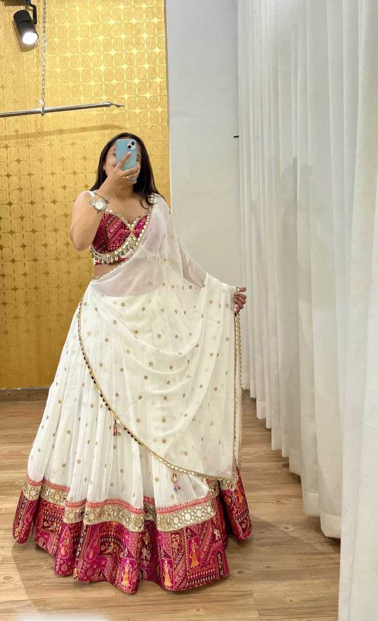 Ynf Georgette KESH508 989 Lehengas Wedding Collections Festive Collections Wholesale Georgette Lehenga Lehenga With Cancan Navratri Chaniya Choli Manufacturer