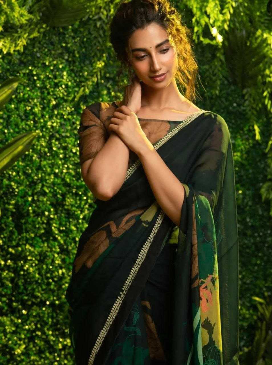 Ynf Georgette KESH518 4353 Sarees Wholesale Fancy Sarees Georgette Sarees Printed Georgette Saree Manufacturer