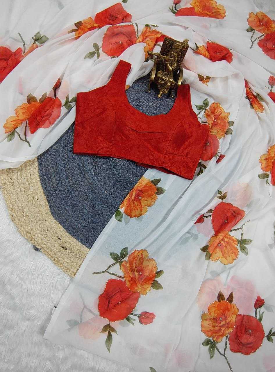 Ynf Georgette KESH518 4389 Sarees Wedding Collections Festive Collections Wholesale Printed Sarees Georgette Sarees Hand Work Sarees Manufacturer