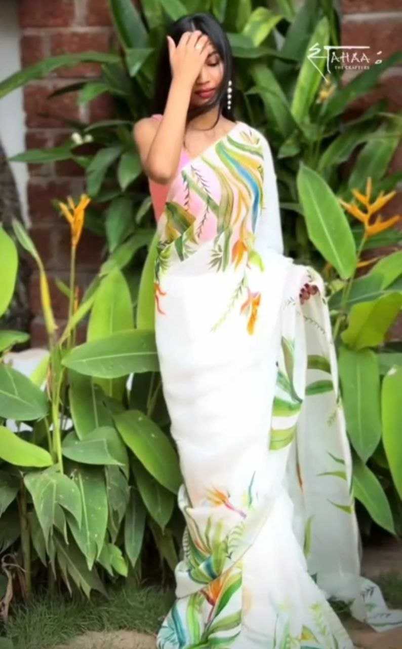 Ynf Georgette KESH518 4397 Sarees Bollywood Collections Festive Collections Wholesale Printed Sarees Georgette Sarees Sarees With Blouse Manufacturer