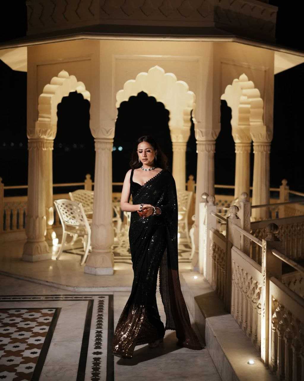 Ynf Georgette KESH524 3458 Sarees Wholesale Party Wear Sarees Fancy Sarees Georgette Sarees Manufacturer