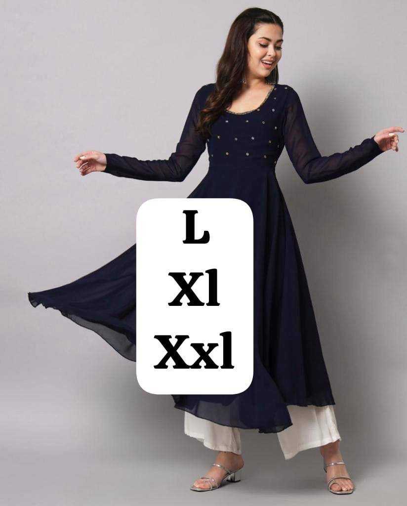 Ynf Georgette KESH544 216 Gowns Wholesale Fancy Gowns Anarkali Gown Party Gowns Full Sleeve Gowns Manufacturer