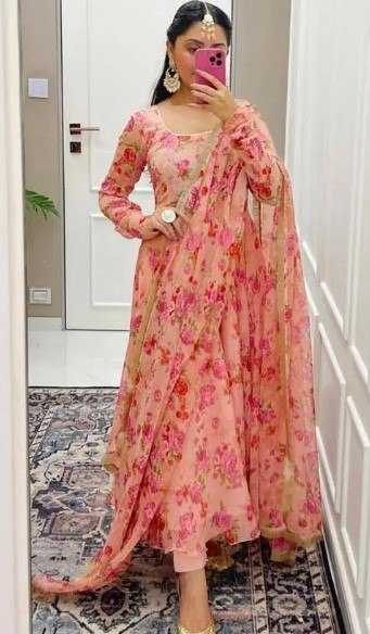 Ynf Georgette KESH559 331 Kurti Wholesale Printed Kurtis Anarkali Kurtis Manufacturer