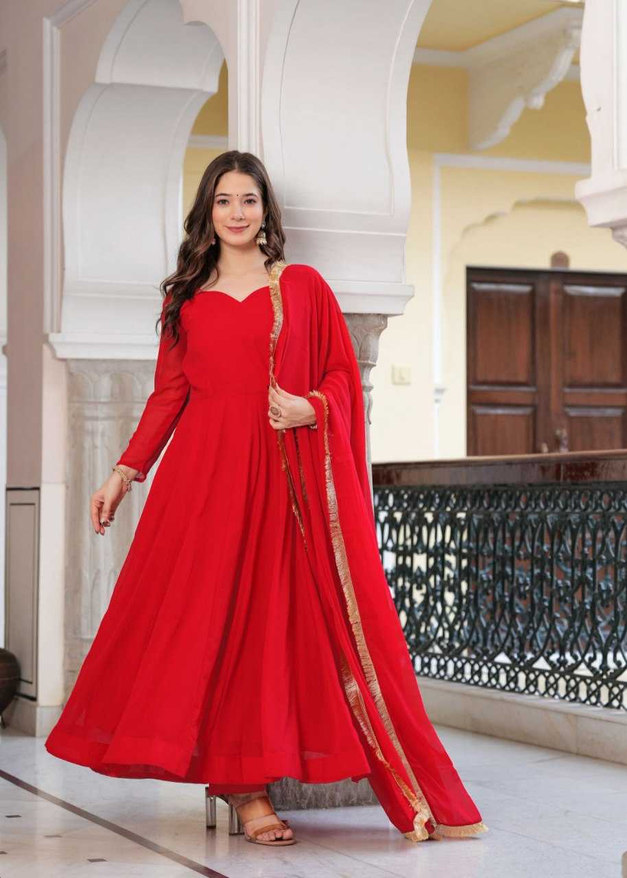Ynf Georgette KESH559 6023 Gowns Wholesale Georgette Gown Manufacturer
