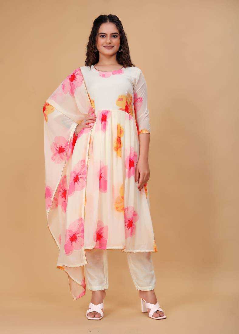 Ynf Georgette KESH559 712 Suits & Dresses Western Wears Festive Collections Wholesale Printed Suits Georgette Dresses Anarkali Dresses Manufacturer