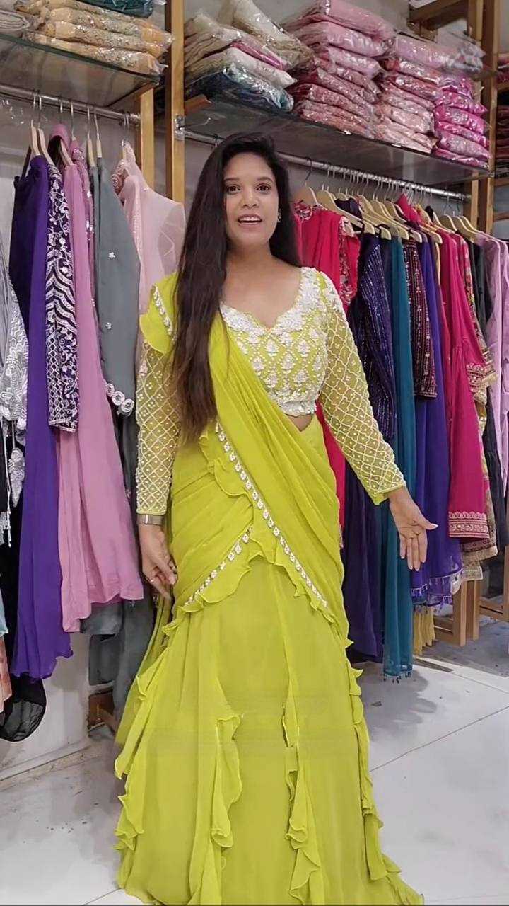 Ynf Georgette RIN141 1962 Sarees Wedding Collections Festive Collections Wholesale Designer Sarees Georgette Sarees Sarees With Blouse Manufacturer