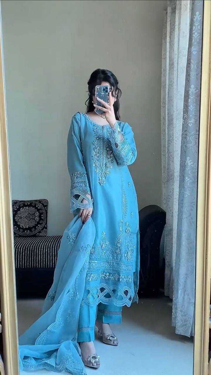 Ynf Georgette RIN141 1974 Suits & Dresses Wholesale Embroidery Suits Georgette Suit Designer Suits Manufacturer