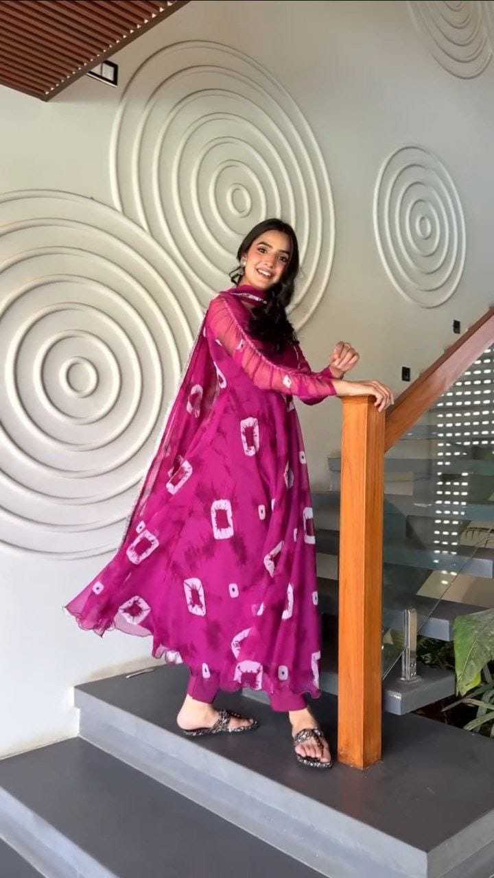 Ynf Georgette RIN157 195 Gowns Plus Size Collections Wholesale Georgette Gown Designer Gowns Pink Gown Manufacturer
