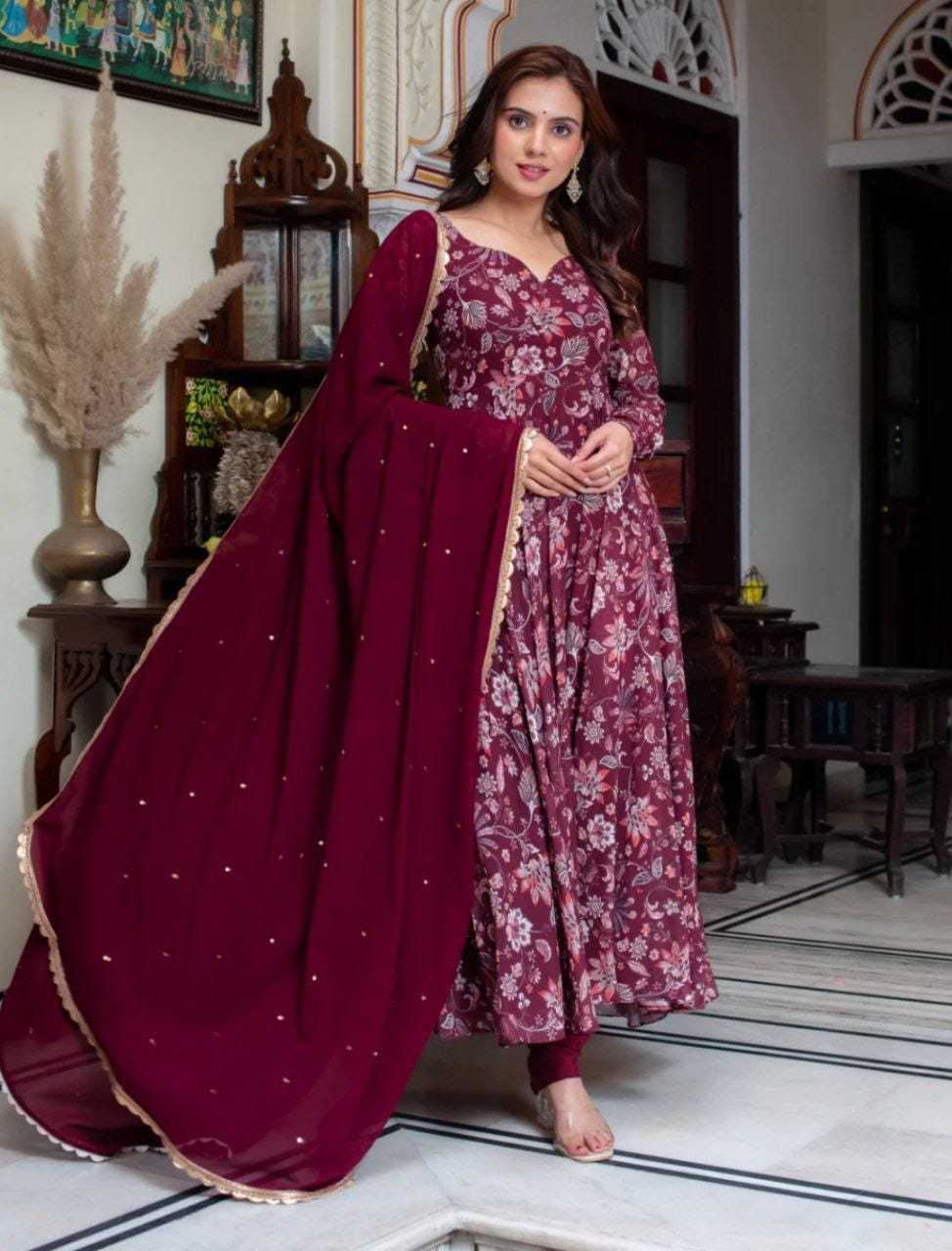 Ynf Georgette RIN157 199 Gowns Plus Size Collections Wholesale Georgette Gown Wedding Gown Designer Gowns Manufacturer