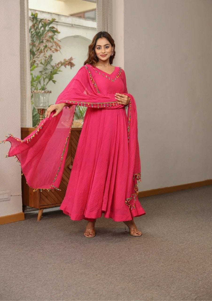 Ynf Georgette RIN157 2124 Gowns Plus Size Collections Wholesale Party Gowns Georgette Gown Red Gown Manufacturer
