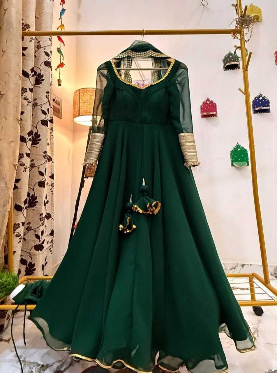Ynf Georgette RIN157 2134 Gowns Plus Size Collections Wholesale Party Gowns Georgette Gown Designer Gowns Manufacturer