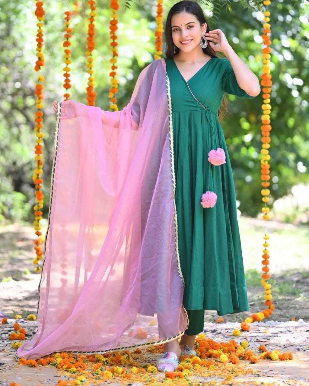 Ynf Georgette RIN157 2150 Gowns Plus Size Collections Wholesale Fancy Gowns Georgette Gown Green Gown Manufacturer