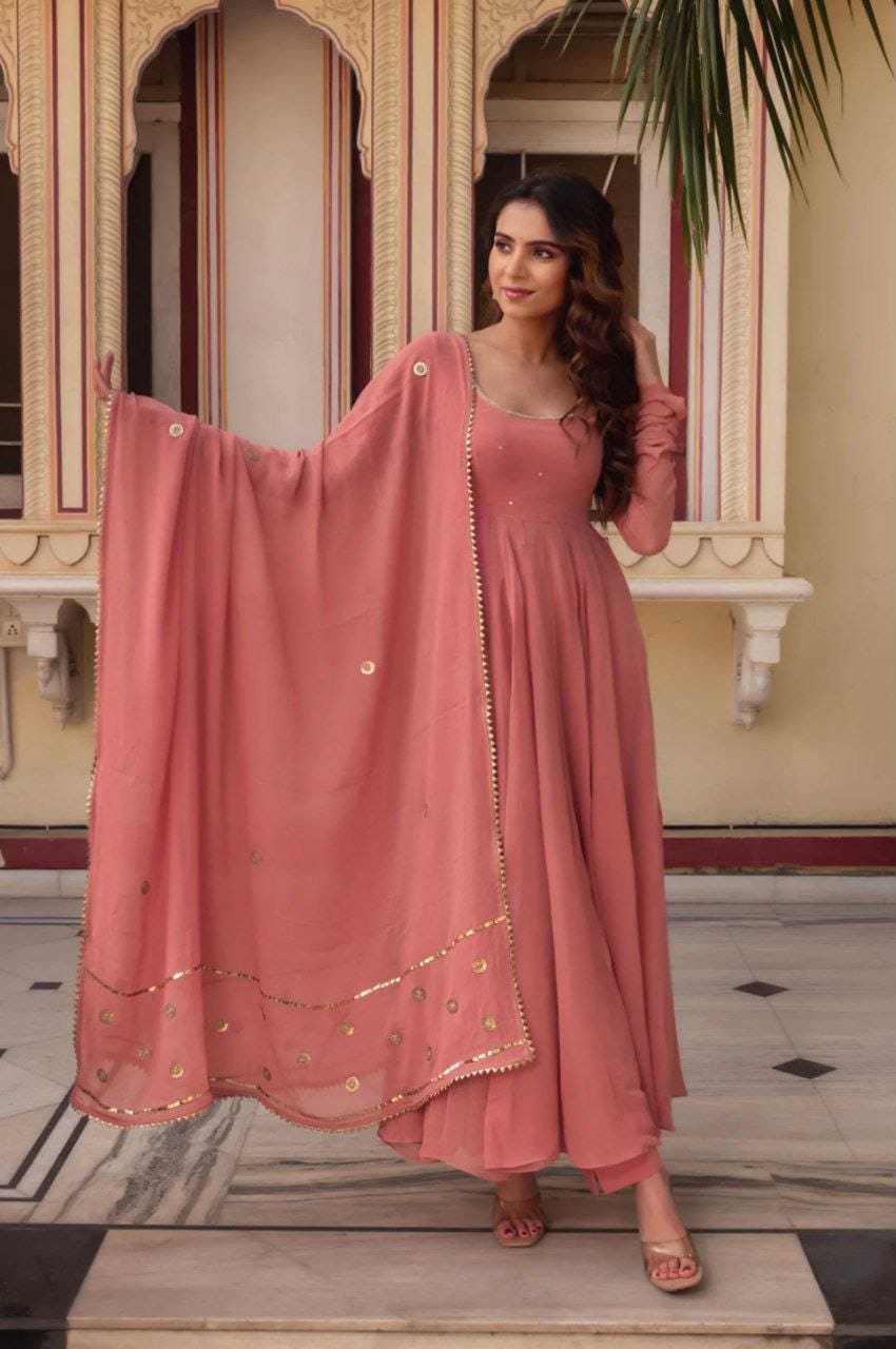 Ynf Georgette RIN157 2158 Gowns Plus Size Collections Wholesale Party Gowns Georgette Gown Designer Gowns Manufacturer