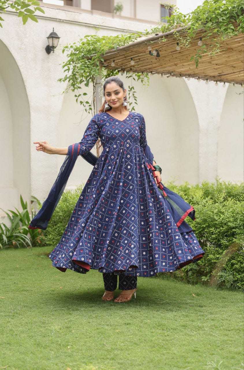 Ynf Georgette RIN157 224 Gowns Plus Size Collections Wholesale Georgette Gown Gown With Dupatta Blue Gown Manufacturer