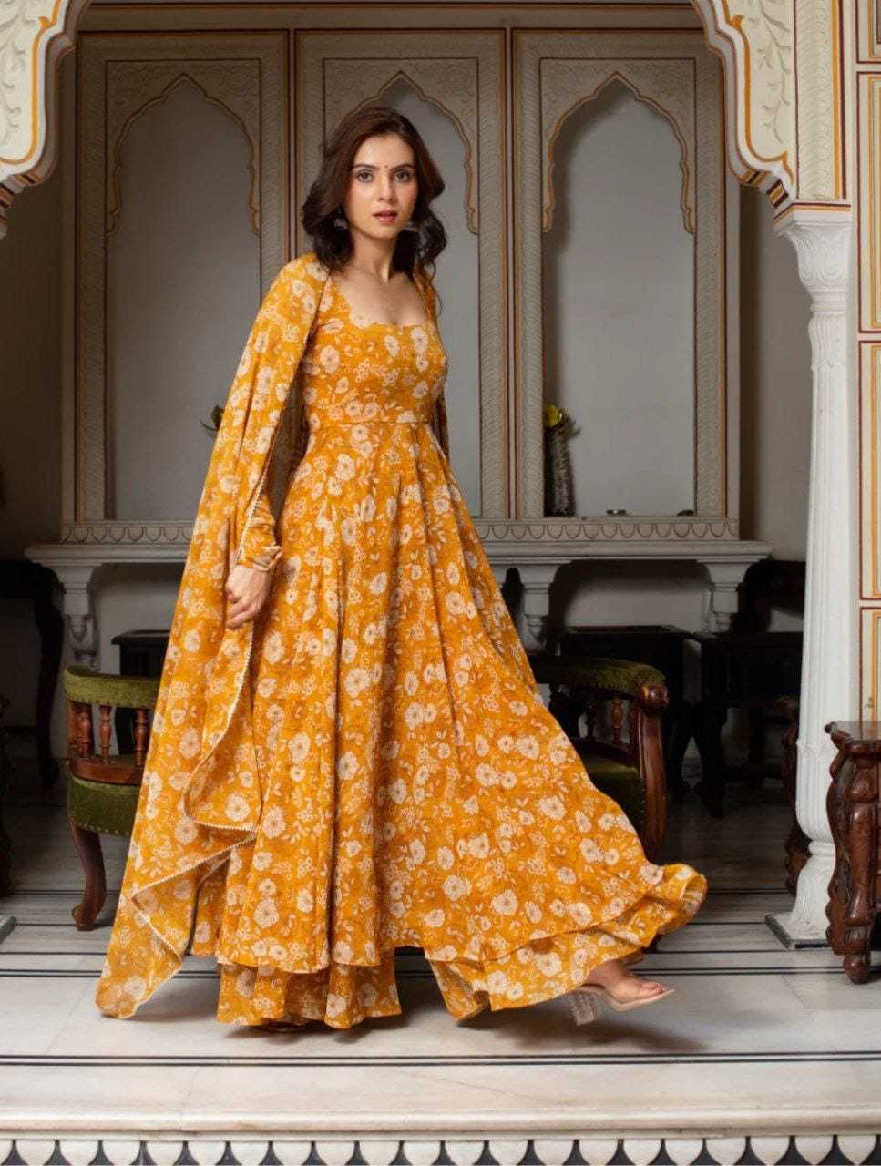 Ynf Georgette RIN157 230 Gowns Plus Size Collections Wholesale Printed Gowns Georgette Gown Designer Gowns Manufacturer