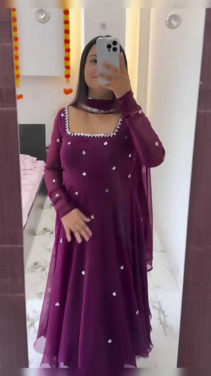 Ynf Georgette RIN157 3169 Gowns Plus Size Collections Wholesale Party Gowns Georgette Gown Designer Gowns Manufacturer