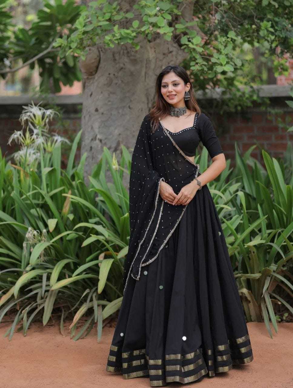 Ynf Georgette RIN157 NAVRATRI NIGHTS-08 Lehengas Festive Collections Plus Size Collections Wholesale Designer Lehenga Georgette Lehenga Navratri Chaniya Choli Manufacturer