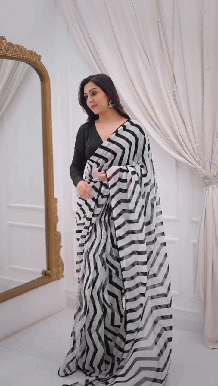 Ynf Georgette RIN157 PBS22 Sarees Festive Collections Wholesale Printed Sarees Georgette Sarees Onam Collections Manufacturer
