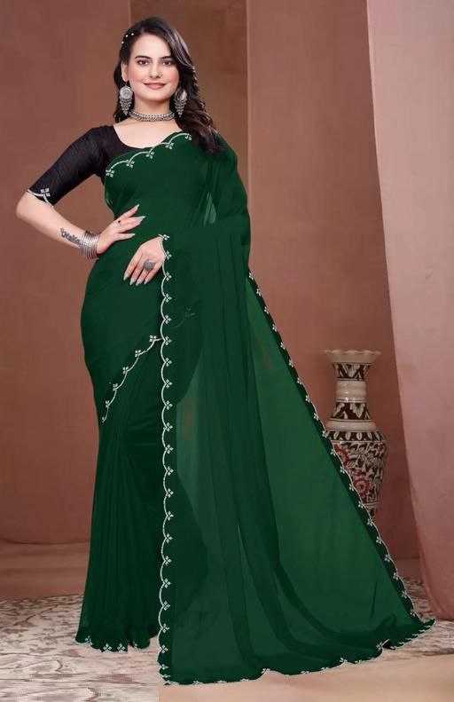 Ynf Georgette RIN193 MANJU Sarees Wholesale Georgette Sarees Plain Sarees Lightweight Sarees Manufacturer