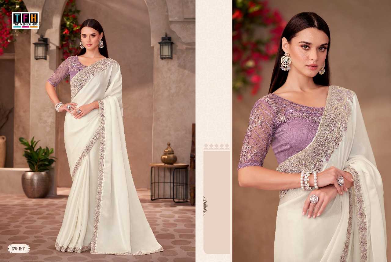Ynf Georgette RIN197 3128 1511 Sarees Wholesale Designer Sarees Party Wear Sarees Fancy Sarees Manufacturer