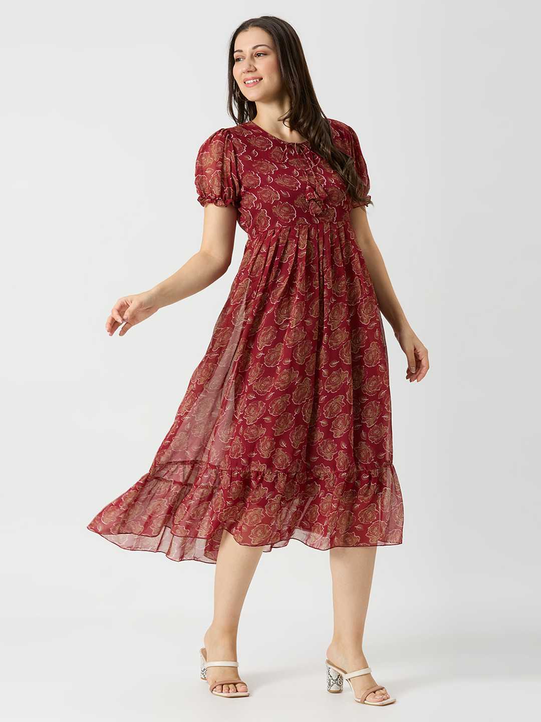 Ynf Georgette RIN197 4816 Western Wears Wholesale Tops Manufacturer