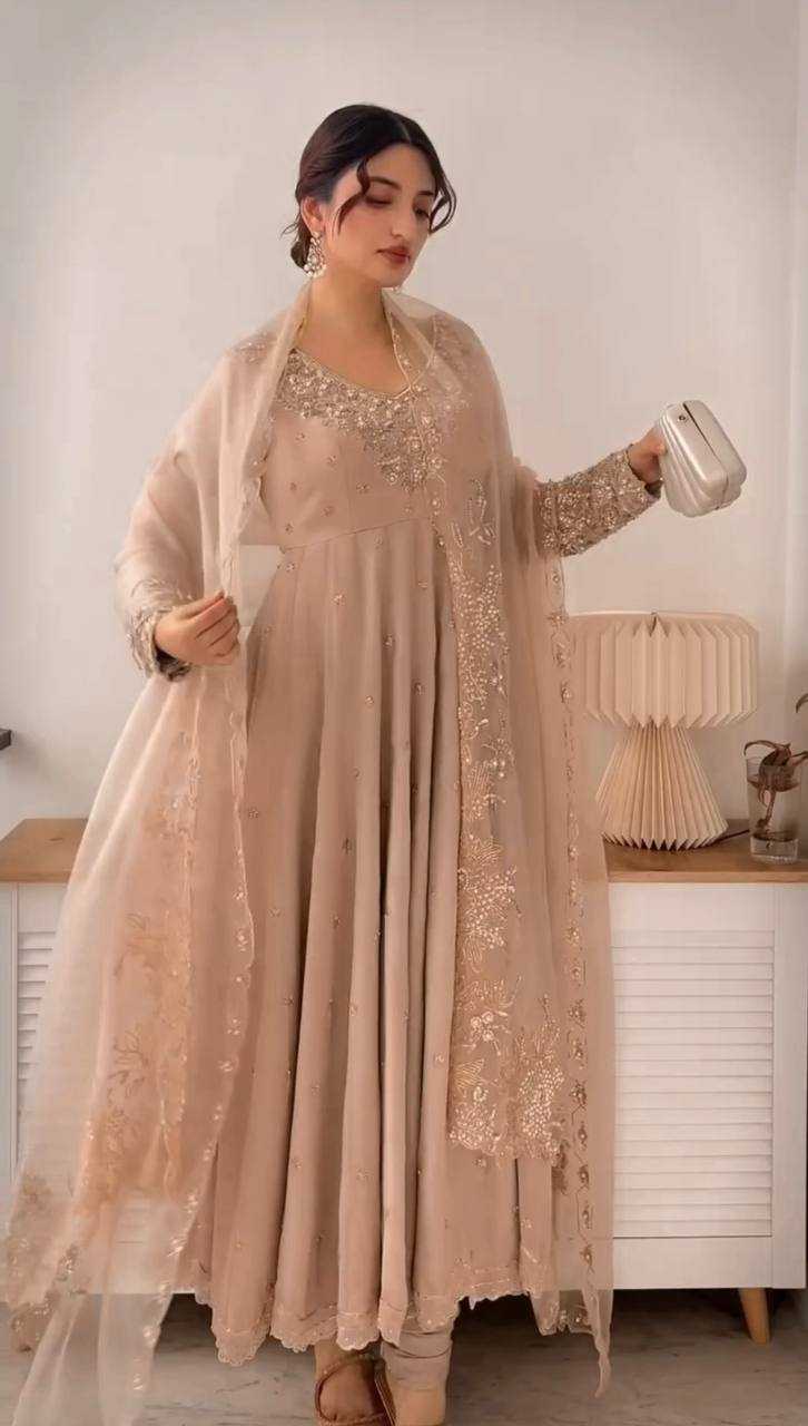 Ynf Georgette RIN197 4836 863-A Suits & Dresses Wholesale Party wear suits Bridal Suits Designer Suits Manufacturer