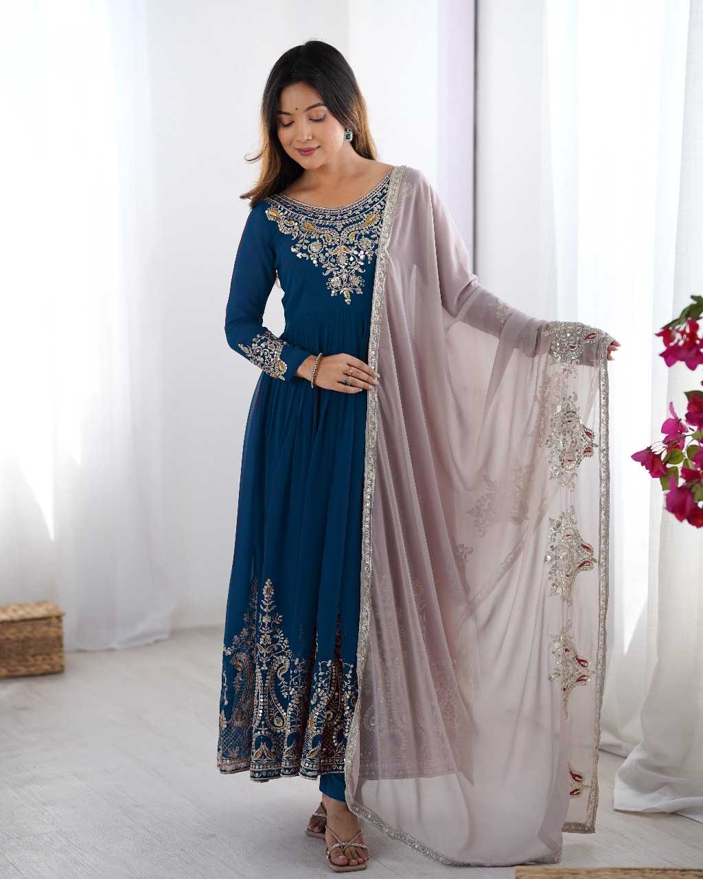 Ynf Georgette RIN197 4948 4272 Suits & Dresses Wholesale Party wear suits Bridal Suits Designer Suits Manufacturer