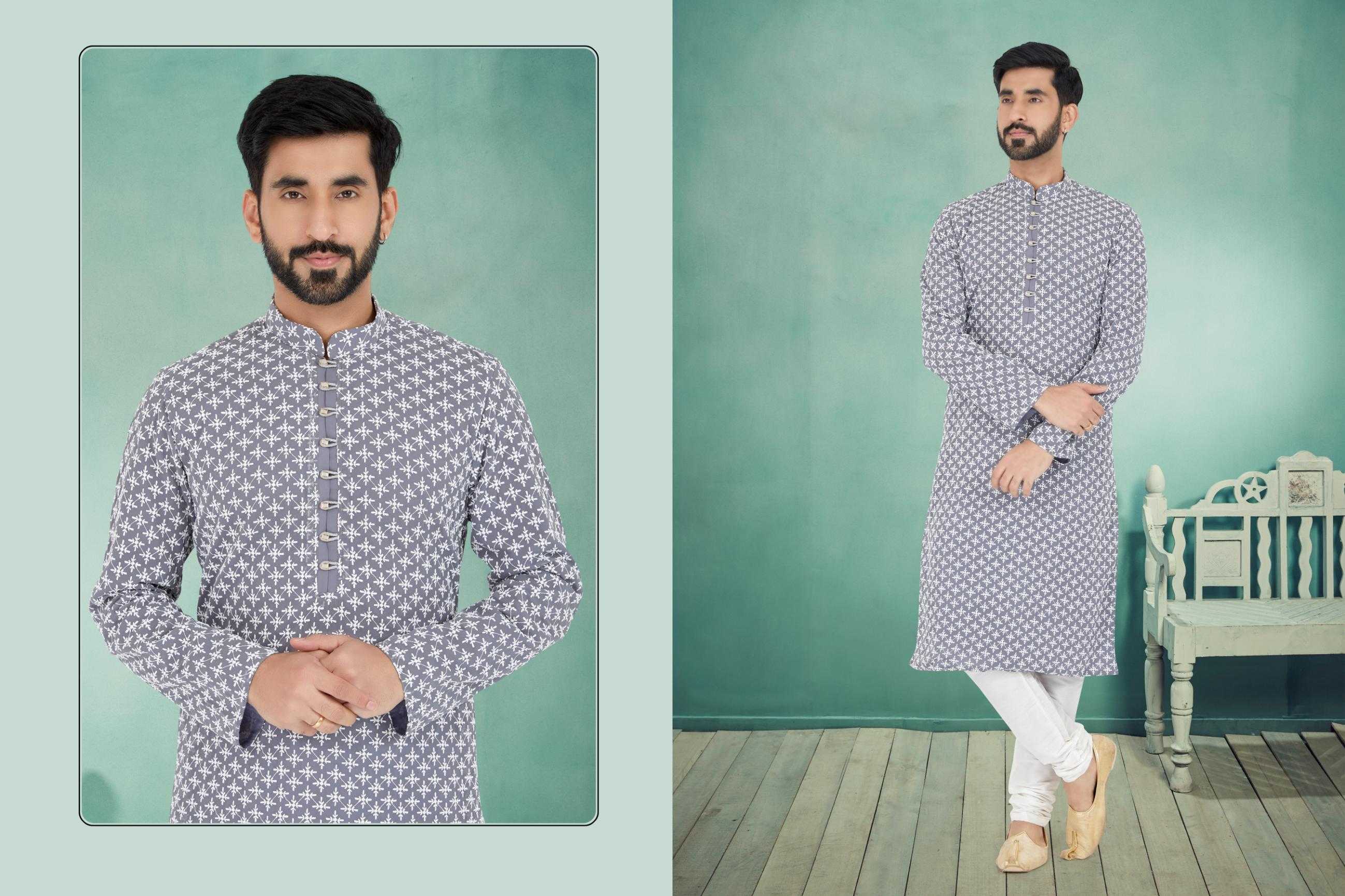 Ynf Georgette RIN223 3052C Mens Wear Wholesale Mens Kurtas Mens Kurta Pyjama Men Wedding kurta Manufacturer